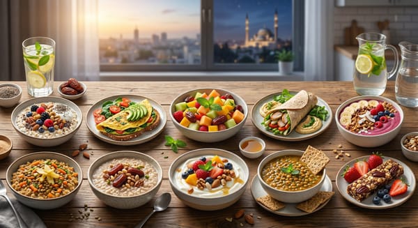 10 Healthy Suhoor Ideas to Keep You Hydrated and Full All Day Long